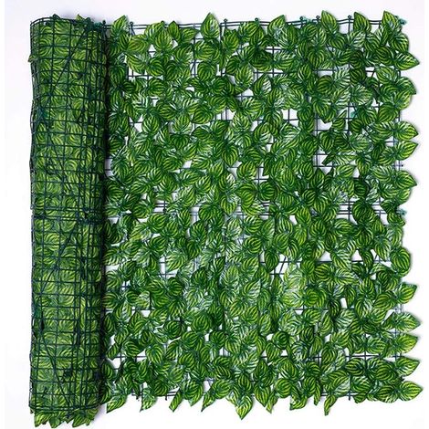 0.5x3M Écran de haie de lierre, écran de confidentialité avec feuilles artificielles Rouleau de panneaux pour la décoration extérieure de balcon de haie de jardin (1/5)