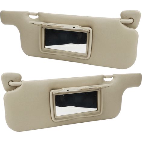 Graue Sonnenblende mit Kosmetikspiegel und Sonnenschutz für Toyota Corolla (Baujahre 2001 bis 2007) (1/5)