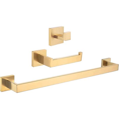 Percha dorado cepillado para colgar de acero inoxidable de Valaz