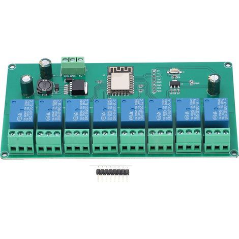 Module de relais WIFI carte de développement ESP8266 à 8 canaux pour contrôle sans fil DC 7-28 V/5 V (1/5)