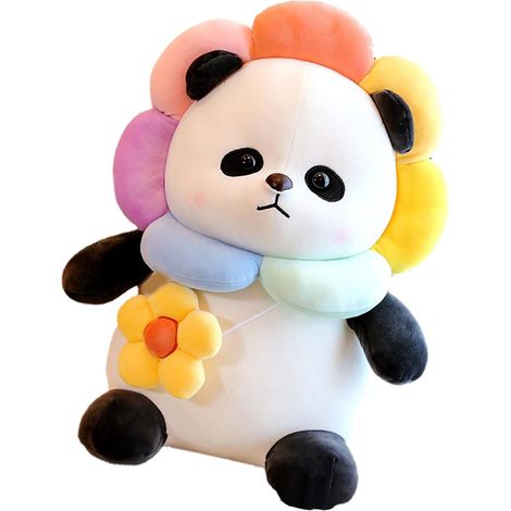 Coussin de chaise panda mignon et confortable, joli coussin tournesol, peluche panda pour chambre à coucher, 35 cm / 14 pouces (1/4)
