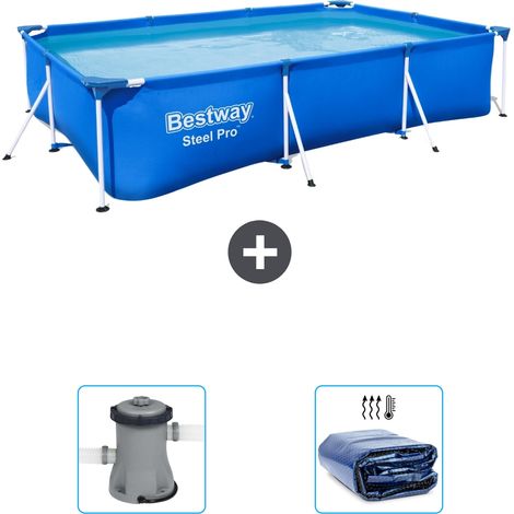 Bestway Steel Pro Rechteckig - 300x201x66 cm - 5-teilig S22300 (1/5)
