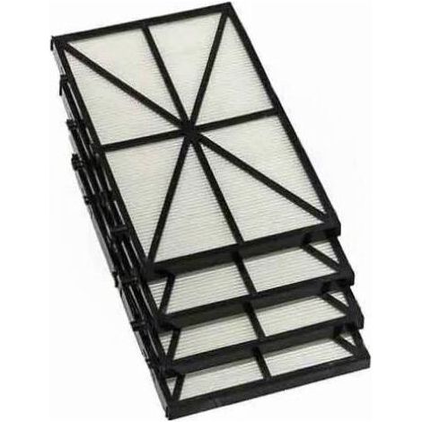 Juego de 4 paneles de filtro para robot Tiger Shark - RCX70101PAK2 - Negro