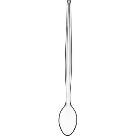 Interiors by Premier Durable Set Of Six Clear Plastic Sundae Spoons, Lightweight Sundae Spoon, Portable Dessert Spoon Set (1/2)