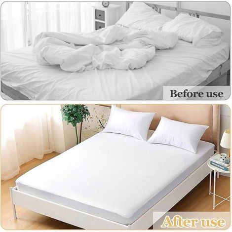 Hanyousheng 8Pcs Tendeur Drap Housse Tendeur Drap Housse lastique Attache Drap Housse Attache Sangle de Maintien 8 M DRAP HOUSSE (1/5)