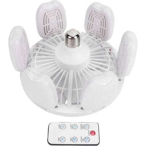 Ventilateur de plafond avec lumières et télécommande, lumière pliable moderne pour chambre à coucher, salle de bain, Garage, cuisine (1/5)