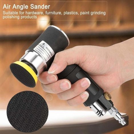 Mini ponceuse excentrique pneumatique orbitale – Petite ponceuse à air 1", 2" et 3" – Diamètres 25/50/75 mm pour travaux fins