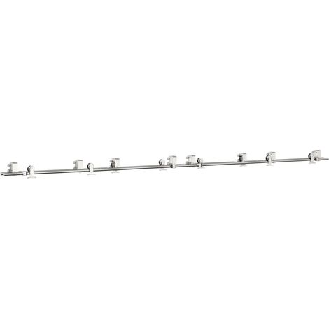 Maison Exclusive - Kit de herrajes para puerta corredera 366 cm a