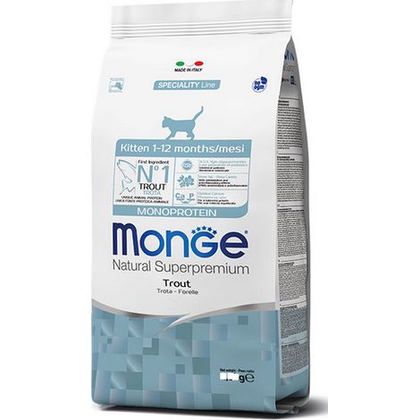 Monge Gatto Superpremium Gattino Monoproteico Trota gr.400