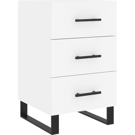 Maison Exclusive - Comodino Bianco 40x40x66 cm in Legno Multistrato
