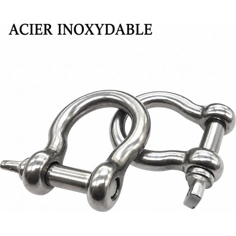 Manille de levage et gréement M5 en acier inoxydable 316 m5 5 240 g – Livraison gratuite (1/5)