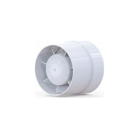 Ventilateur d'extraction silencieux 12 W – Débit d'air : 130 m³/h – Niveau sonore : 34 dB – Convient aux conduits de 125 mm – Plastique ABS résistant aux UV – LFI-09S (1/4)