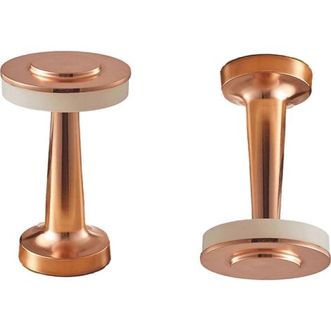Lampe de table LED rechargeable tactile 4 couleurs, lampe de table/bar, petite veilleuse d'extérieur, lampe de table décorative, couleur bronze. (1/4)