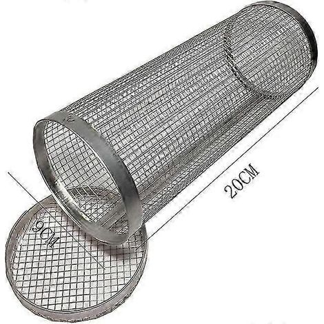 Grille de barbecue automatique en acier inoxydable pour l'extérieur, avec 10 autocollants pour barbecue, réglable jusqu'à 20 cm. (1/5)