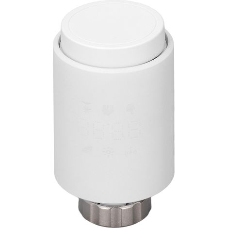 Robinet thermostatique intelligent pour radiateur, commande vocale à distance, rétroéclairage, protection IP20 (1/5)