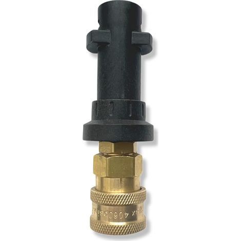 Schnellanschluss-Bajonettadapter (1/4") für Hochdruckreiniger wie Schaumdüsen, Autowasch-Hochdruckreiniger (Kunststoffbajonett 5) (1/3)
