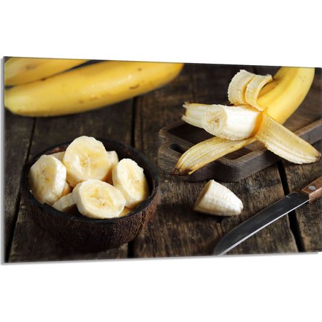 Glasschutzplatte für den Herd 80x52 Banane (1/5)