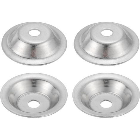4 Pcs M10 Rondelles Inox 2x60mm Acier Inoxydable 304 Rondelle d'Arbre pour Meuleuse d'Établi, Polisseuse à Brosse Métallique, Argenté (1/5)