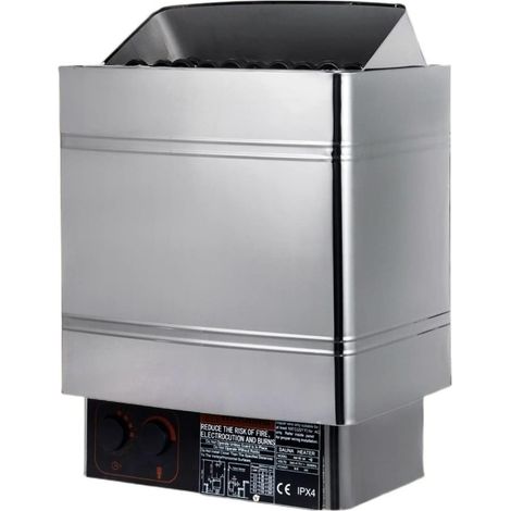 6 8 9 KW Poêle électrique for sauna Contrôleur externe/interne Protection contre la surchauffe Spa Sauna Room Générateur de vapeur (Color : 9KW External) (1/5)