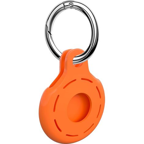 Coque de Protection en Silicone Compatible avec AirTags 2021, Housse Complète Antichoc Anti-Rayures avec Porte-clés (1/5)