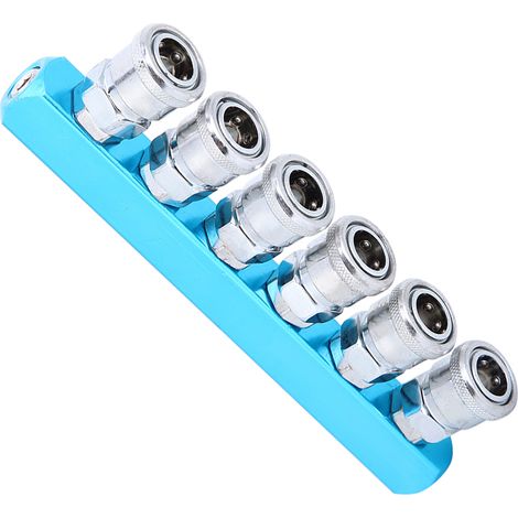 Raccord rapide pneumatique type C en alliage d'aluminium, douille de connexion express pour compresseur d'air (1/5)