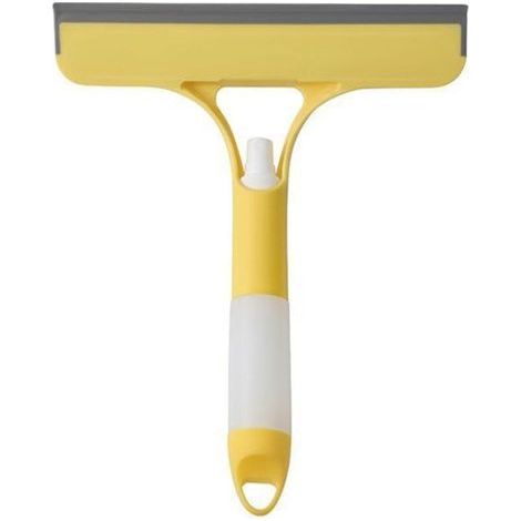 Brosse de nettoyage de vitres jaune, 21,525,7 cm, 1 pièce, brosse de nettoyage de vitres double face pour miroirs. (1/4)