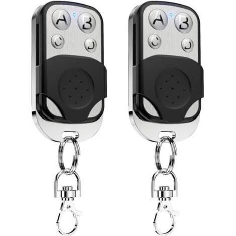 Ecleanfy-Pièces Telecommande Universelle Portail 433,92 MHz Code Fixe Bip Portail Universelle Télécommandes Garage Universelle sans Fil Coulissant 4 Touches Copieuse pour Porte de Garage et Voiture