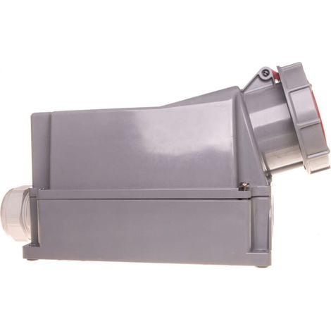 Enchufe fijo 125A 4P 400V rojo IP67 144-6p
