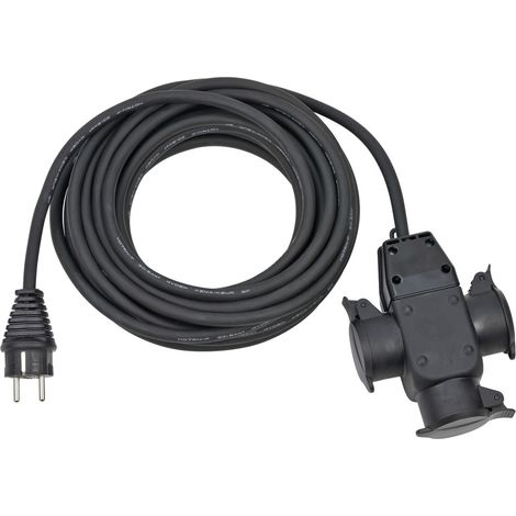 Brennenstuhl 1167810301 Strom Verlängerungskabel   Schwarz 10.00 m H07RN-F 3G 1,5 mm²