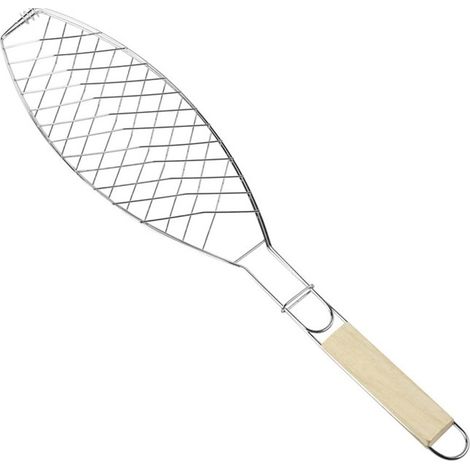 Grill 2 Pièces Panier À Poisson, Outil de Barbecue D'Extérieur, Filet À Poisson Grillé, Accessoires de Barbecue, Panier Anti-Allergique Pour Viet Légumes Rôtis (1/5)