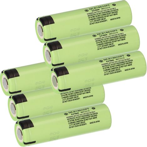 6x Panasonic Akku NCR 18650 PF 2900mAh 3,6V (1/5)