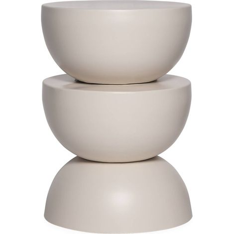 sweeek - Beistelltisch, Sofatisch, Nachttisch Metall Ø32 x H46,5cm (1/5)