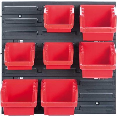Tablero de herramientas, marca ORDERLINE, modelo KOR5-S411, ideal para talleres y garajes, almacenamiento modular, fácil montaje, resistente, incluye 7 cubetas