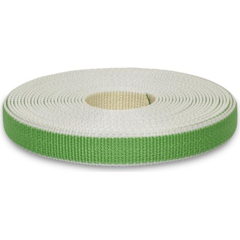 Sangle pour volet roulant en polypropylène, 22 mm, 7,5 m, beige et vert clair (1/5)