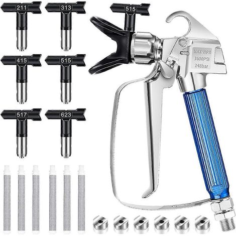 Airless-Farbspritzpistolen-Set für Airless-Spritzgeräte (siehe Abbildung) (1/5)
