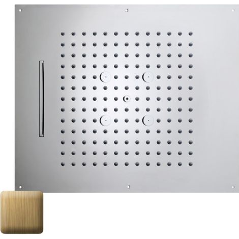 Plafond de douche 3 jets et flexible bronze Dream - BOSSINI H389300022 (1/2)