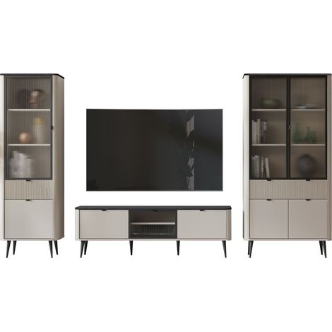 Conjunto de salón Lufela 121, Cachemira + Mármol gris (1/5)