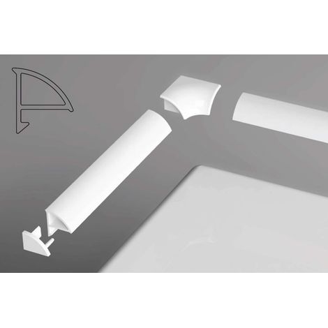 Ravak Accessoires - Kit pour rail de recouvrement 6, blanc B440000001