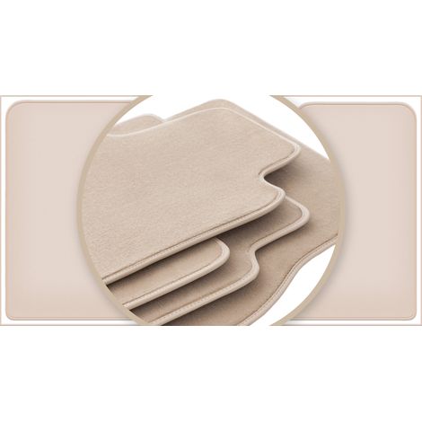 PREMIUM Beige Fußmatten für: Opel Vivaro II Kastenwagen 2014-2019