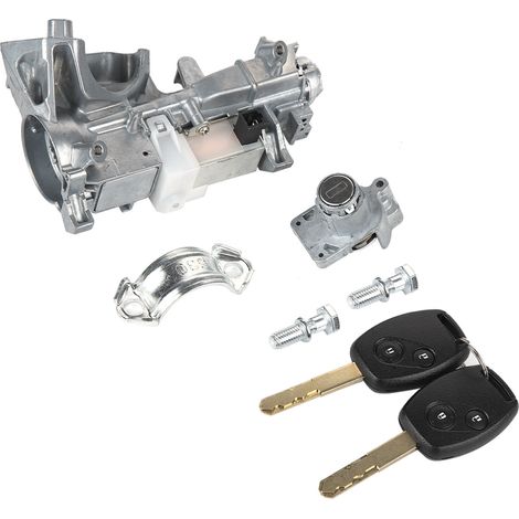 Cylindre de serrure d'allumage avec 2 clés 06350‑SLE‑H11, compatible avec Fit, Accord, Odyssey et Civic. (1/5)