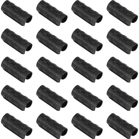 20 pcs Serre Pinces Plante Clips Film Couverture Filet Tunnel Cerceau Clip Jardin Bâtiments Tube Clip Serre Cadre Tuyau Tube Film Clip Pince Connecteur Kit,25mm (1/5)
