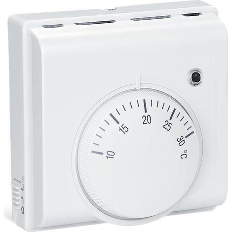 mechanischer Raumthermostat, 220 V, Messbereich 10–30 °C, Genauigkeit ±1 °C, für Fußbodenheizung, für Zuhause (1/5)