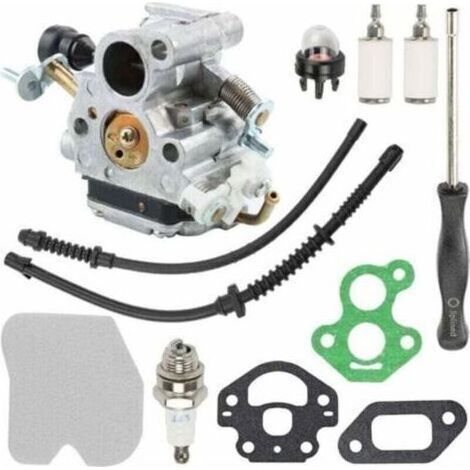 Vergaser-Kit für Husqvarna 435, 435E, 440, 440E, Jonsared CS410, CS2240, CS2240S Kettensägen, Ersatz für C1T-EL41 C1T-EL41A 506450501, inklusive Luftfilter und Zündkerzendichtung. (1/4)
