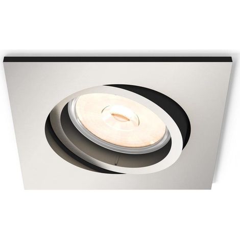 Downlight Einbaustrahler Eckig  Donegal Schnitt 70x70 mm Nickel