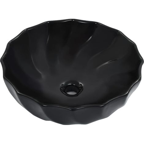 Lavabo 46x17 cm Céramique Noir