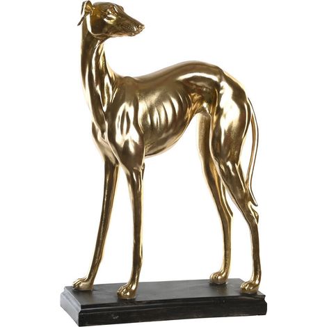 Figura Resina 44,5X17X65,5 Galgo Dorado
