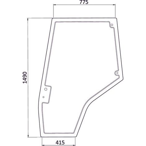Cristal puerta izda. UNIVERSAL 4272774M1N (1/2)