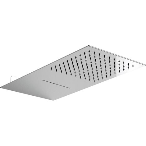 Lineabeta - Soffione doccia rettangolare piatto con cascata