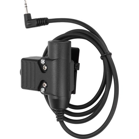 Adaptateur PTT Militaire U94 pour Casque Tactique, Compatible avec Radio Motorola T5428, 6200C, T80 et Autres Modèles