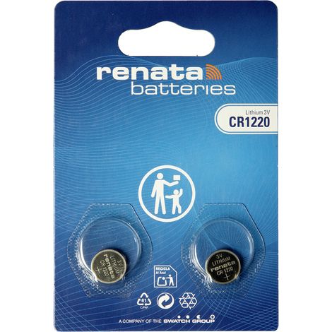 Renata Knopfzellenbox CR1220 3 V 2 St. 35 mAh Li-MnO2